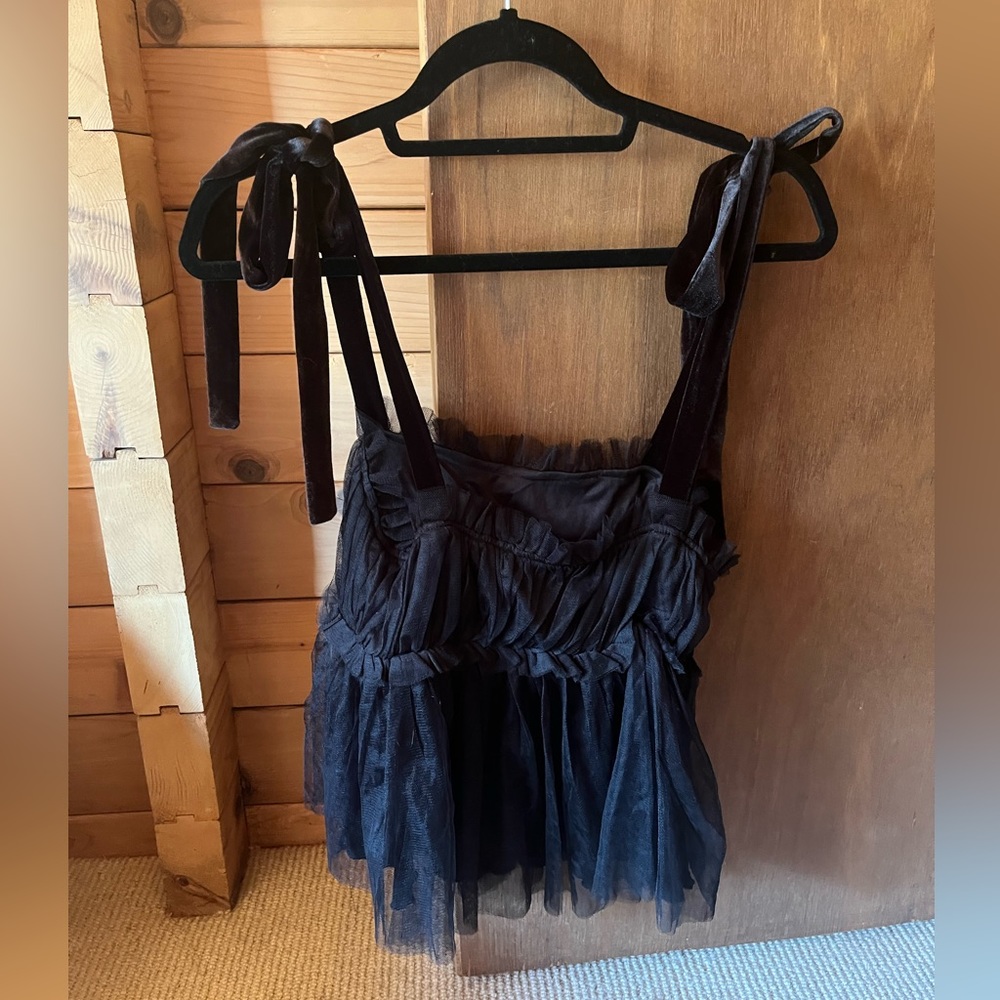 Anthropologie Tulle Top